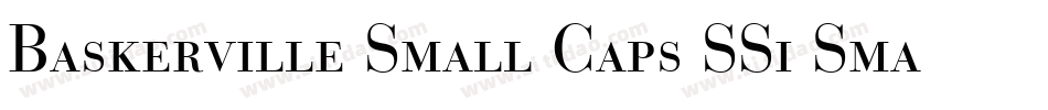 Baskerville Small Caps SSi Small Caps字体转换